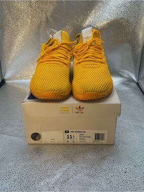 adidas Pharrell x Tennis Hu 'Solid Gold' Sneakers